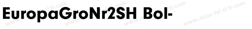 EuropaGroNr2SH Bol字体转换
